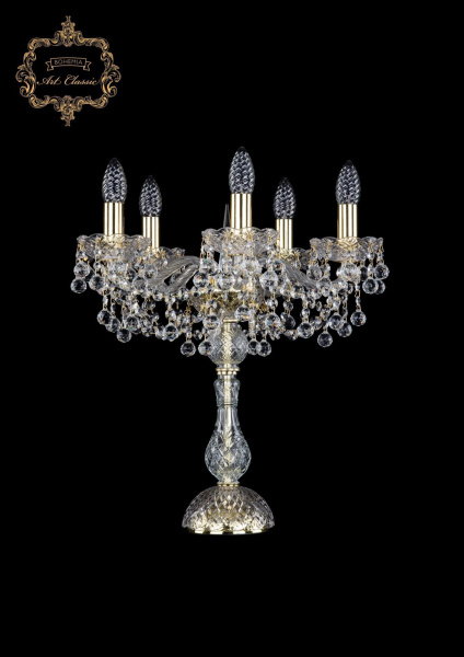 Хрустальная настольная лампа 12.26.5.141-45.Gd.B