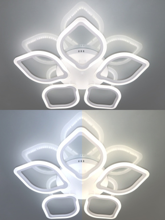 картинка Потолочная люстра светодиодная с пультом и управлением смартфоном регулировкой цветовой температуры и яркости ночным режимом и таймером LED LAMPS 81200 от магазина BTSvet