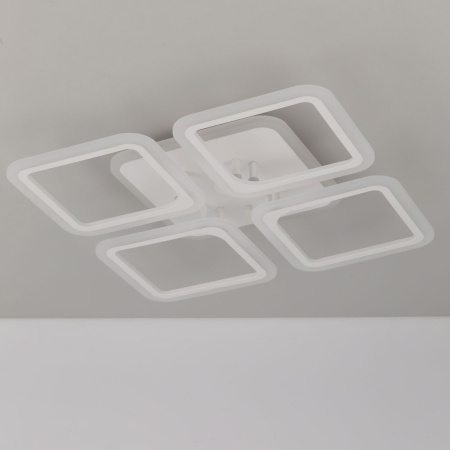 картинка Потолочная люстра светодиодная с пультом и управлением смартфоном регулировкой цветовой температуры и яркости RGB Марсель Смарт CL232A140E от магазина BTSvet