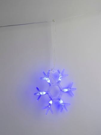 картинка Световая фигура светодиодная ULD-E1503-036/DTA BLUE IP20 SNOWFLAKES-1 от магазина BTSvet