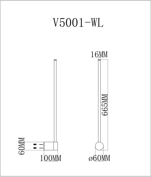 картинка Бра светодиодное Ricco V5001-WL от магазина BTSvet