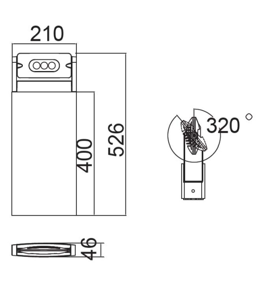 картинка Наземный светодиодный светильник IP65 W6146S-1-526 Gr от магазина BTSvet