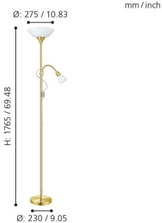 картинка Торшер с выключателем Up 82843 от магазина BTSvet