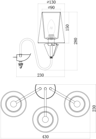 картинка Бра Florero MOD078WL-03CH от магазина BTSvet