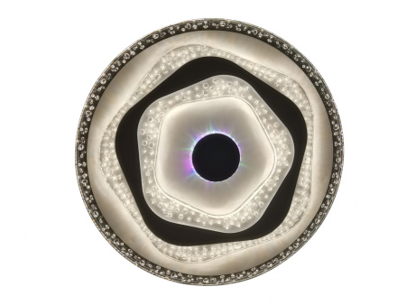 картинка Потолочная люстра светодиодная с пультом и возможностью управления смартфоном, регулировка яркости и цветовой температуры, ночной режим и таймер, RGB 81040/6C от магазина BTSvet