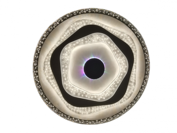 картинка Потолочная люстра светодиодная с пультом и возможностью управления смартфоном, регулировка яркости и цветовой температуры, ночной режим и таймер, RGB 81040/6C от магазина BTSvet