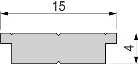 картинка Профиль для светодиодной ленты T-01-10 970762 от магазина BTSvet