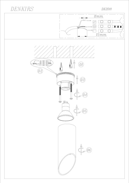 картинка Накладной точечный светильник DK2011-WH от магазина BTSvet