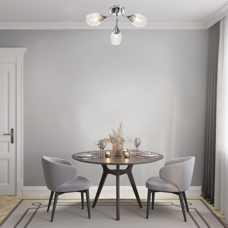 картинка Потолочная люстра Tulip 670/3P E14*40W Chrome от магазина BTSvet