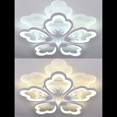 картинка Потолочная люстра светодиодная LED LAMPS 81230, 120W, белый, LED от магазина BTSvet