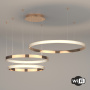 картинка Подвесная люстра светодиодная с пультом и управлением смартфоном регулировкой яркости Smart Posh 90275/3 от магазина BTSvet