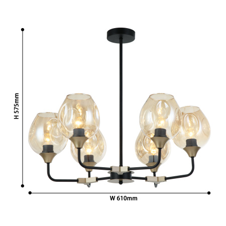 картинка Потолочная люстра Avena 2569-6P от магазина BTSvet