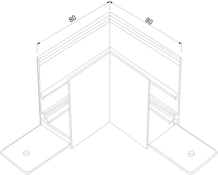 картинка Коннектор угловой для накладного шинопровода белый Elektrostandard Slim Magnetic 85090/11 от магазина BTSvet