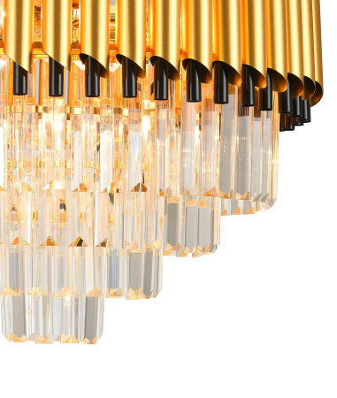 картинка Подвесная люстра хрустальная DARIAN 76017/10C GOLD от магазина BTSvet