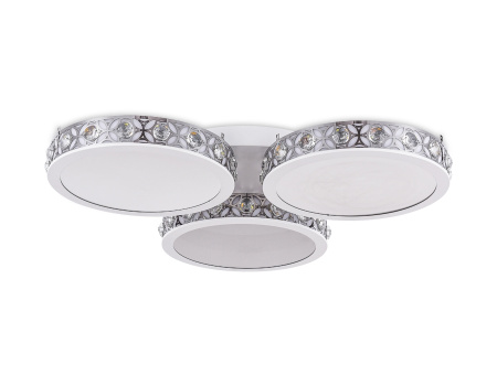 картинка Потолочная люстра светодиодная с пультом регулировкой цветовой температуры и яркости с ночным режимом ACRYLICA FA9445 от магазина BTSvet