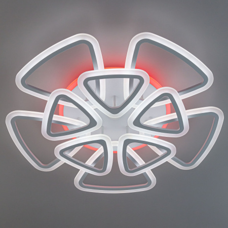 картинка Потолочная люстра светодиодная с управлением голосом и смартфоном с пультом регулировкой цветовой температуры и яркости Мальта Смарт CL234A290E RGB от магазина BTSvet