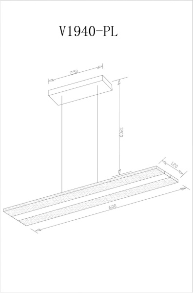 картинка Подвесной светильник светодиодный V1940-PL Holo LED*24W от магазина BTSvet