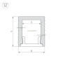 картинка Профиль SL-MINI-8-2000 ANOD BLACK (Arlight, Алюминий) 030514 от магазина BTSvet