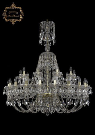 Хрустальная подвесная люстра 11.21.20+10.400.XL-132.Gd.Sp