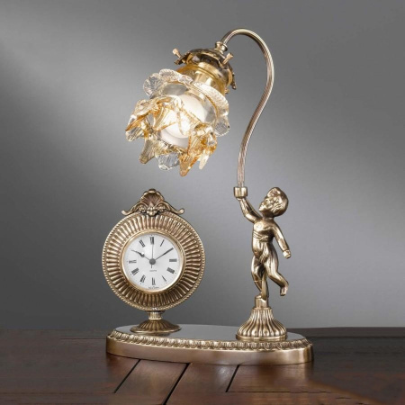 Интерьерная настольная лампа с часами M 4/AM