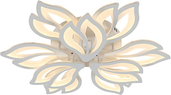 Люстра потолочная светодиодная Julia 10228/9 LED LED*137W Matt White