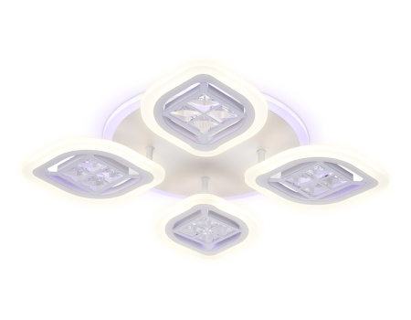 Потолочная люстра светодиодная с пультом регулировкой яркости и цветовой температуры ночным режимом Acrylica Ice FA280