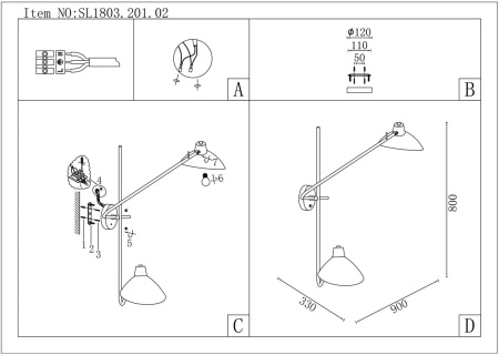 картинка Бра ST Luce Jarro SL1803.201.02 от магазина BTSvet