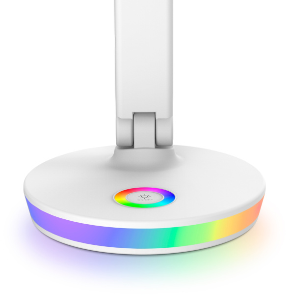 картинка Светодиодная настольная лампа с RGB подсветкой, USB-проводом и регулировкой цвета DESK DE534 от магазина BTSvet