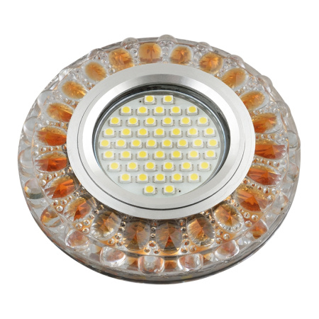 Встраиваемый светильник со светодиодной подсветкой Luciole DLS-L151 GU5.3 GLASSY/GOLD