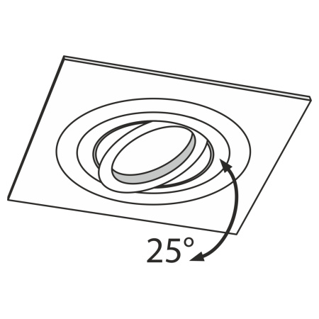 картинка Встраиваемый светильник Atom DL024-2-01B от магазина BTSvet