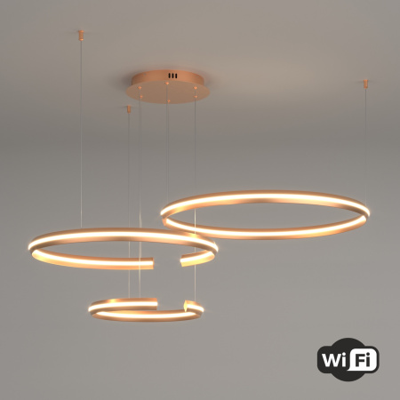 картинка Подвесная люстра светодиодная с пультом и управлением смартфоном регулировкой яркости Smart Gap 90280/3 от магазина BTSvet