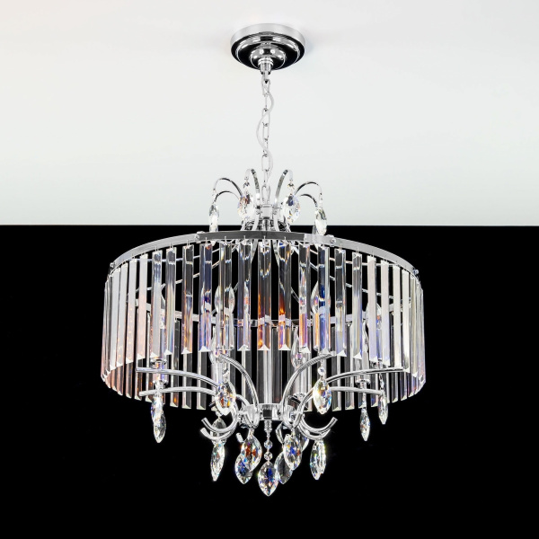 картинка Люстра подвесная хрустальная Хром Инга CL335181 от магазина BTSvet
