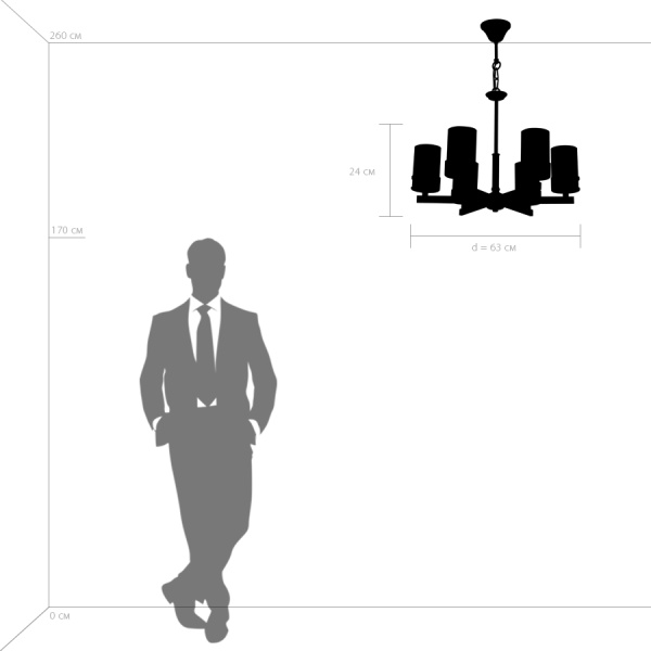 картинка Подвесная люстра Cero 731067 от магазина BTSvet