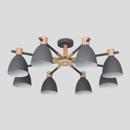 картинка Потолочная люстра светодиодная FOLKE 8 Gray от магазина BTSvet