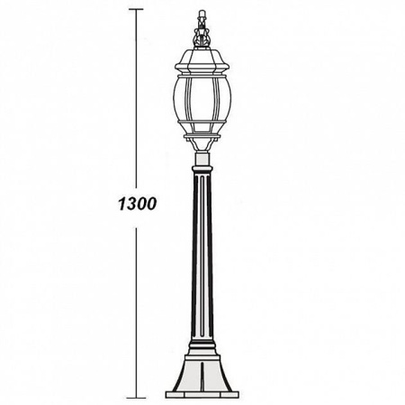 картинка Наземный фонарь 83407L W от магазина BTSvet