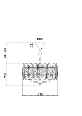 картинка Подвесная люстра Suite MOD122PL-05BS от магазина BTSvet