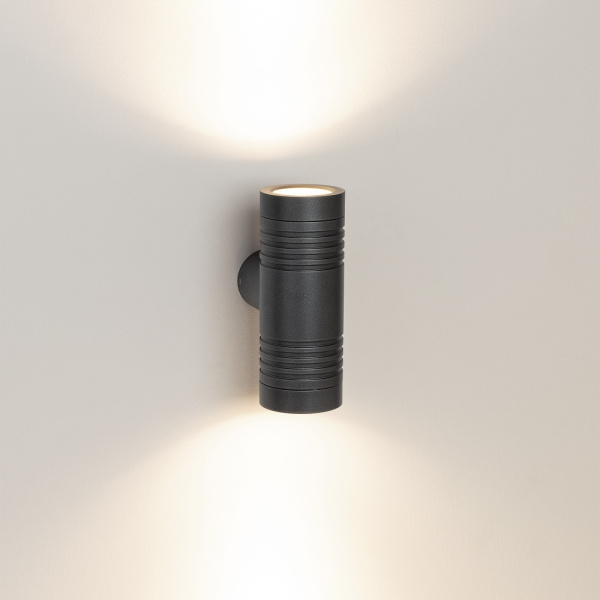 картинка Фасадный светильник светодиодный LGD-RAY-WALL-TWIN-R46-2x3W Day4000 (GR, 24 deg, 230V) (Arlight, IP65 Металл, 3 года) 033307 от магазина BTSvet