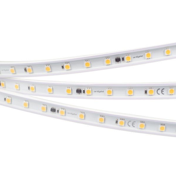 картинка Светодиодная лента герметичная ARL-PV-B54-15.5mm 230V White6000 (8 W/m, IP65, 5060, 10m) 029403(2) от магазина BTSvet