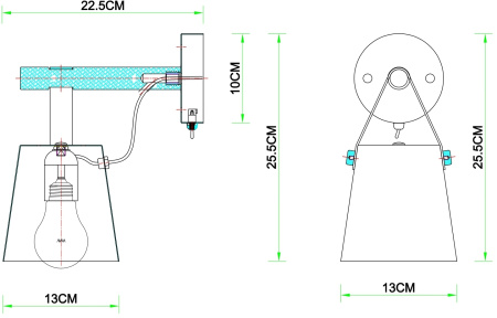 картинка Бра Thomas A7032AP-1WH от магазина BTSvet