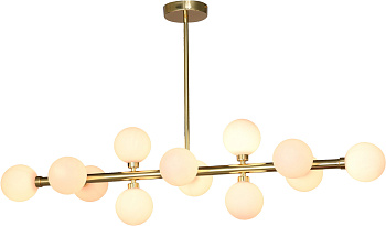 Потолочная люстра на штанге Golden 712P/12 GL-WH