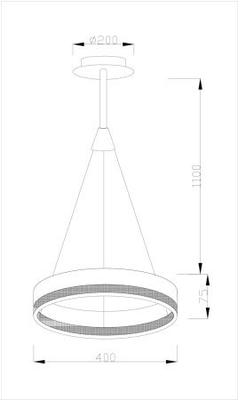картинка Подвесной светильник светодиодный V1760-PL Crime LED*26W от магазина BTSvet