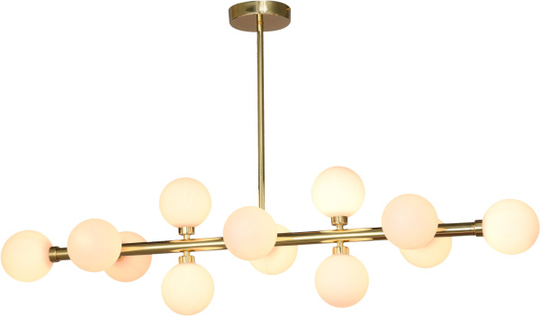 Потолочная люстра на штанге Golden 712P/12 GL-WH