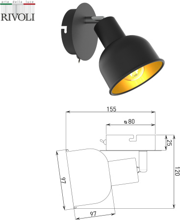 картинка Спот Rivoli Jessica 7050-701 от магазина BTSvet