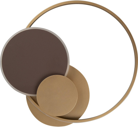 картинка Потолочная люстра светодиодная Pleiades 10247/3 LED 85W Gold/Coffee от магазина BTSvet