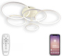 картинка Потолочная люстра светодиодная с управлением смартфоном и пультом регулировкой цветовой температурой и яркости ночным режимом и таймером HIGH-TECH LED LAMPS 82036 от магазина BTSvet