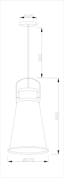 картинка Подвесной светильник V1451-1P Done 1*E27*60W от магазина BTSvet