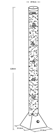 картинка Торшер с выключателем светодиодный Wassers Ule 9015 от магазина BTSvet