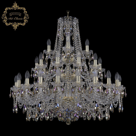 Хрустальная подвесная люстра 11.25.20+10+5.360.3d.Gd.Sp.K801