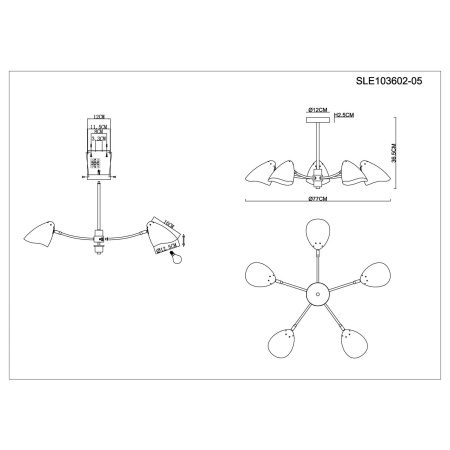 картинка Потолочная люстра Satta SLE103602-05 от магазина BTSvet