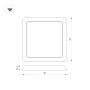 картинка Светильник встраиваемый LED CL-FIOKK-S180x180-12W Day4000-MIX (WH, 120 deg, 230V) (Arlight, IP44 Пластик, 3 года) 034470 от магазина BTSvet